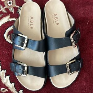 🆕  Able Local+Global Whitney Sandal Black in Size 11M